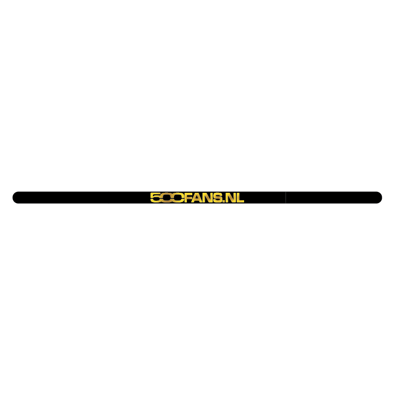 500 Fans Kentekenplaat Sticker