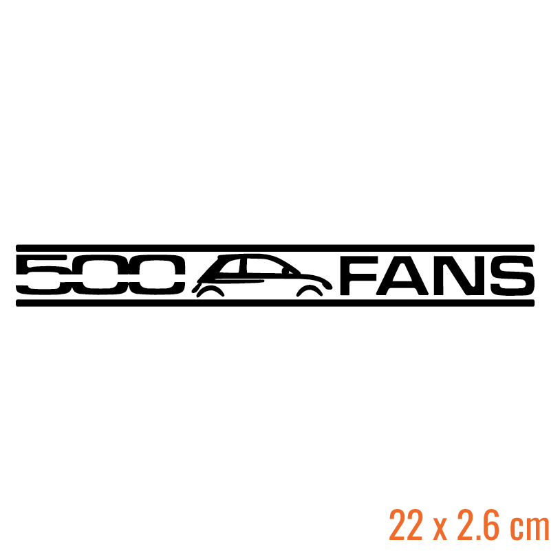 500 Fans Club Sticker (Recht)