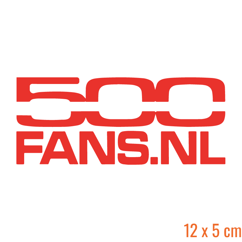 500 Fans Clubsticker (Rechthoek)
