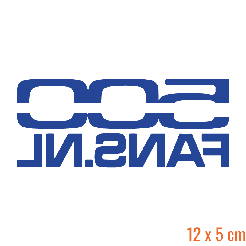 500 Fans Clubsticker (Rechthoek)