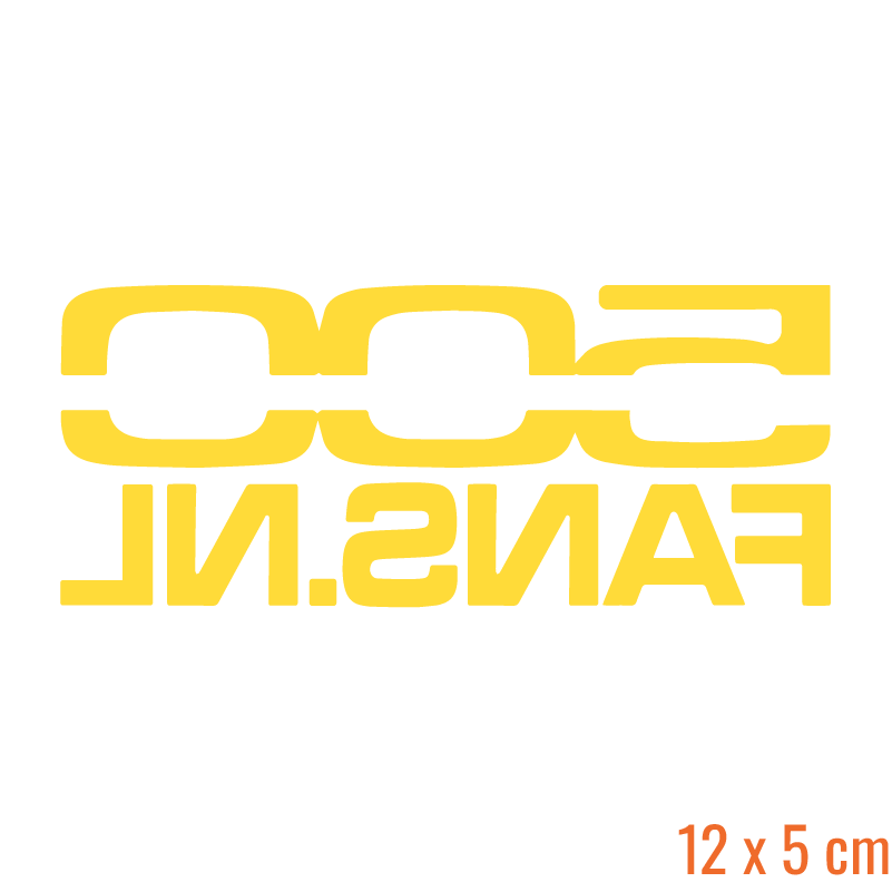 500 Fans Clubsticker (Rechthoek)