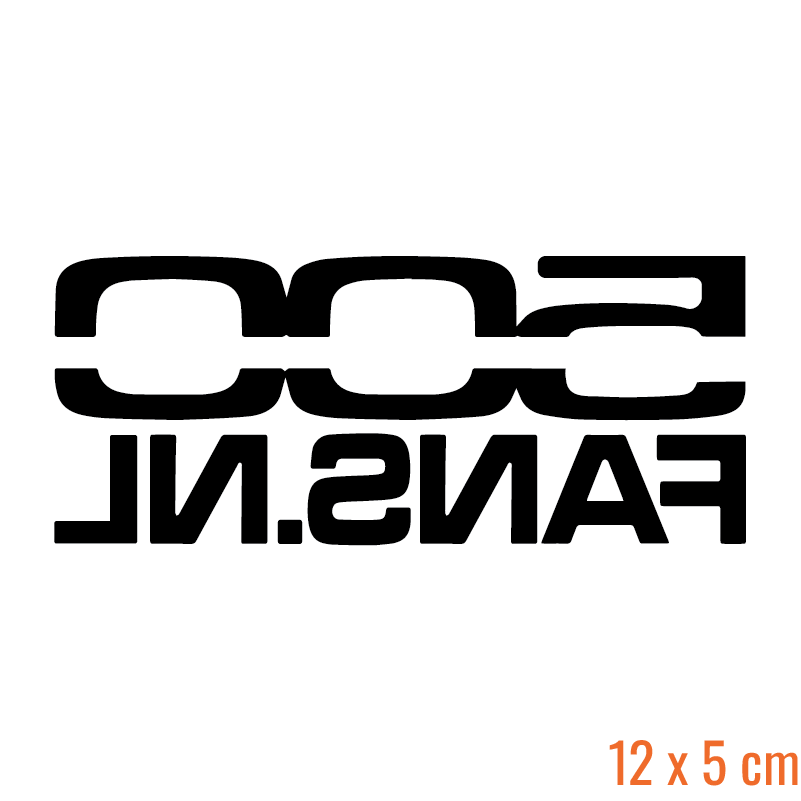 500 Fans Clubsticker (Rechthoek)