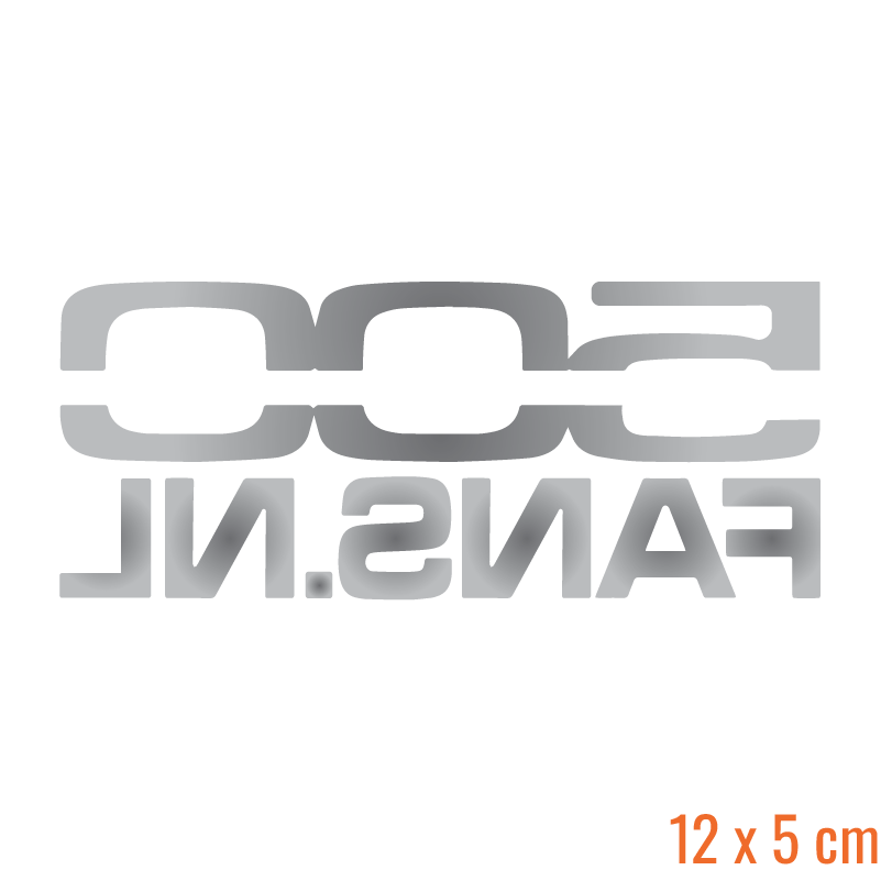 500 Fans Clubsticker (Rechthoek)