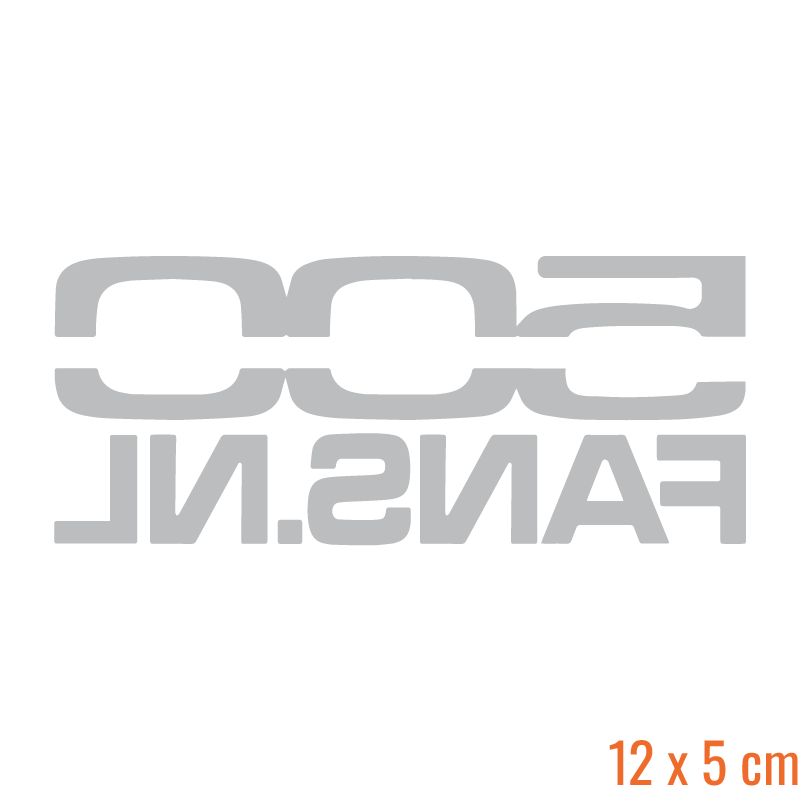 500 Fans Clubsticker (Rechthoek)