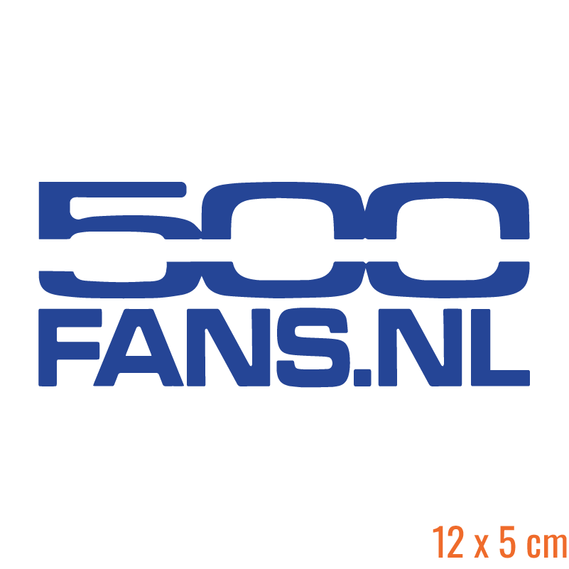 500 Fans Clubsticker (Rechthoek)