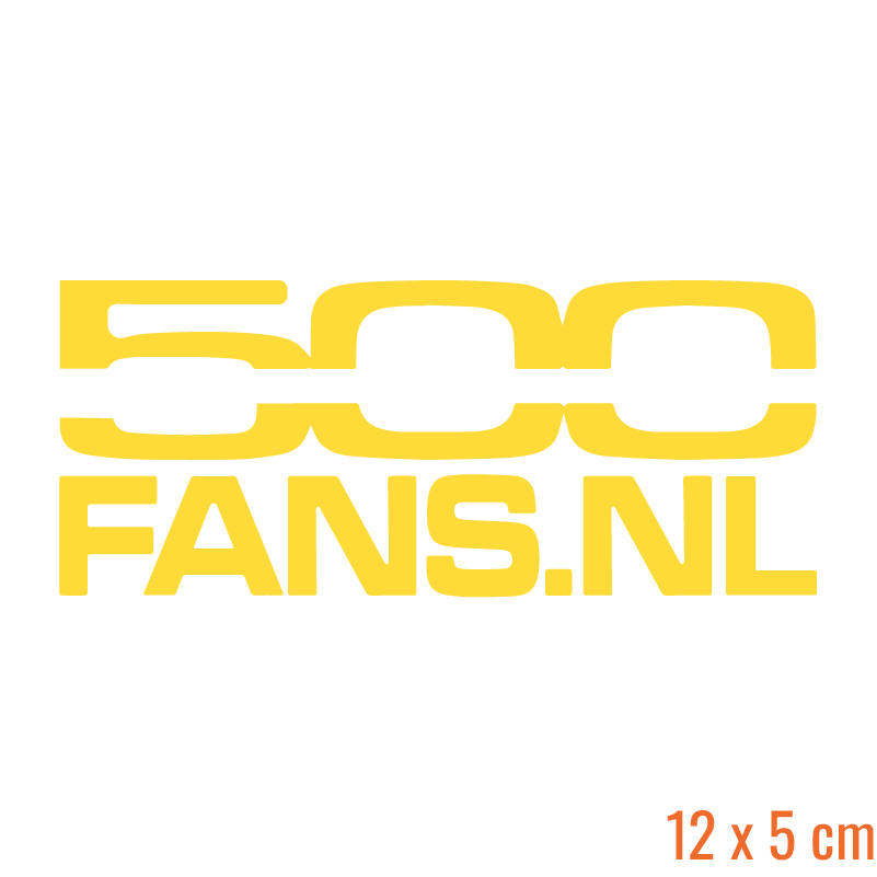 500 Fans Clubsticker (Rechthoek)