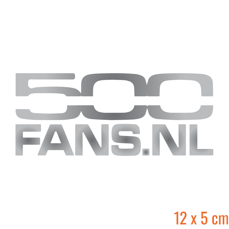 500 Fans Clubsticker (Rechthoek)