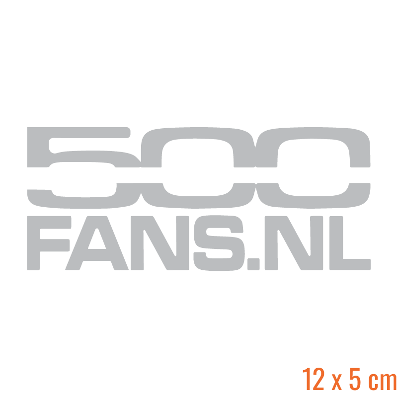 500 Fans Clubsticker (Rechthoek)