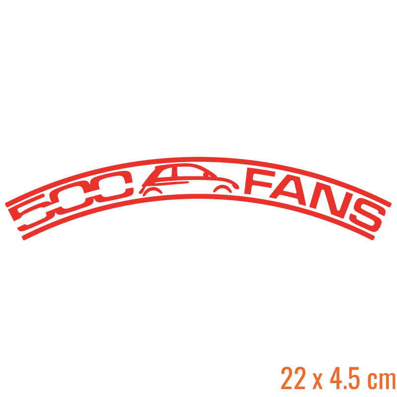 500 Fans Clubsticker (Ruitenwisser)