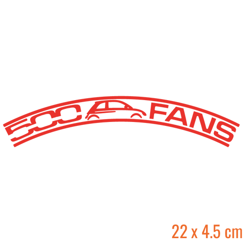 500 Fans Clubsticker (Ruitenwisser)