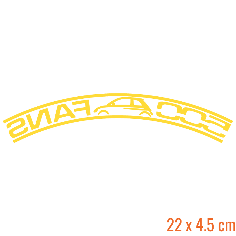 500 Fans Clubsticker (Ruitenwisser)