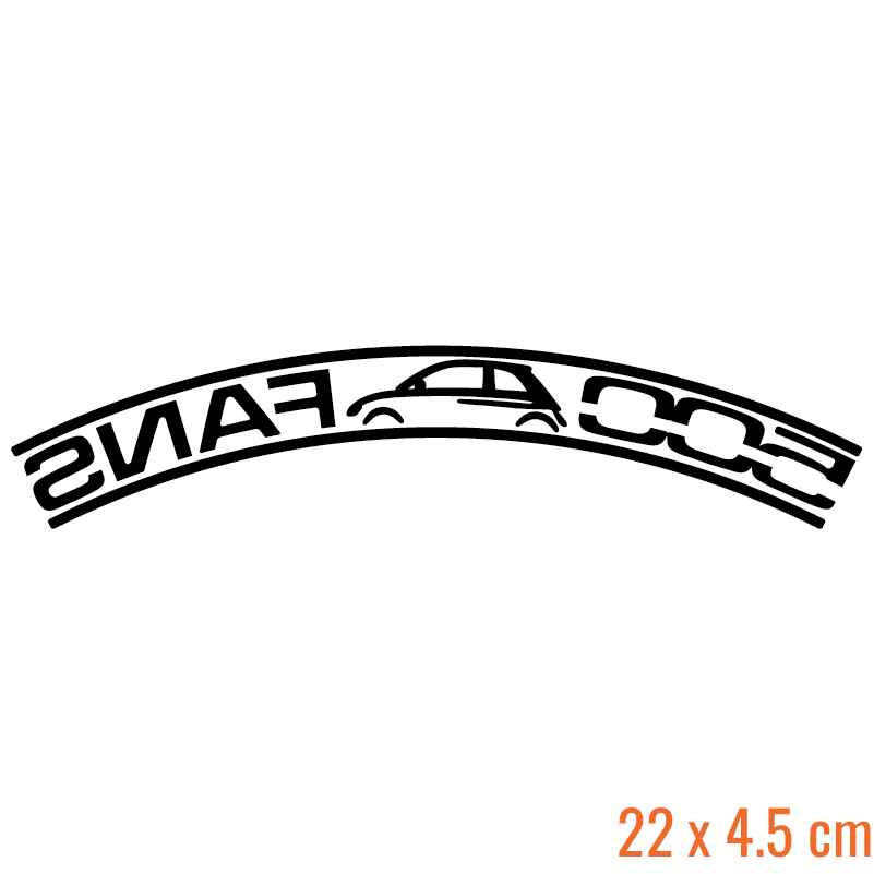 500 Fans Clubsticker (Ruitenwisser)