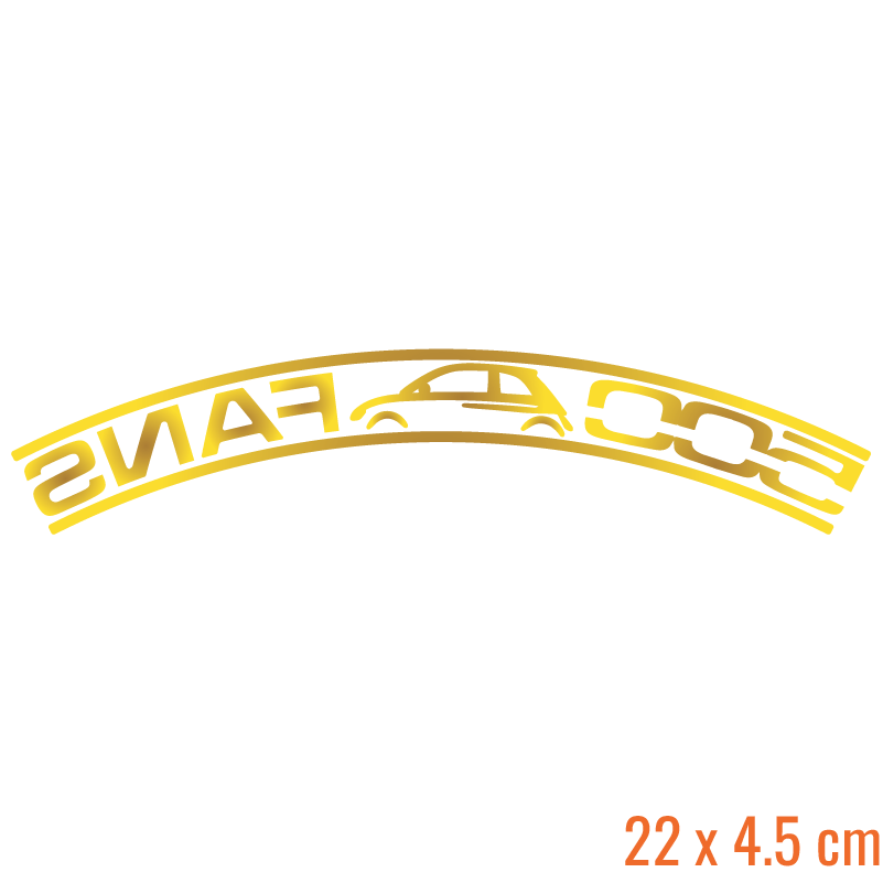 500 Fans Clubsticker (Ruitenwisser)