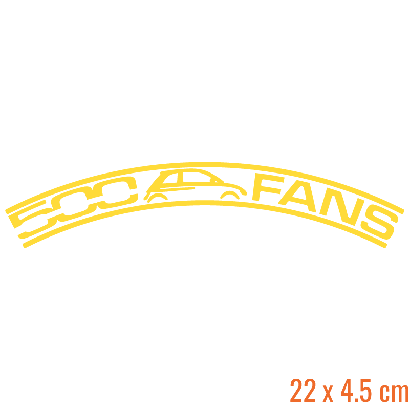 500 Fans Clubsticker (Ruitenwisser)