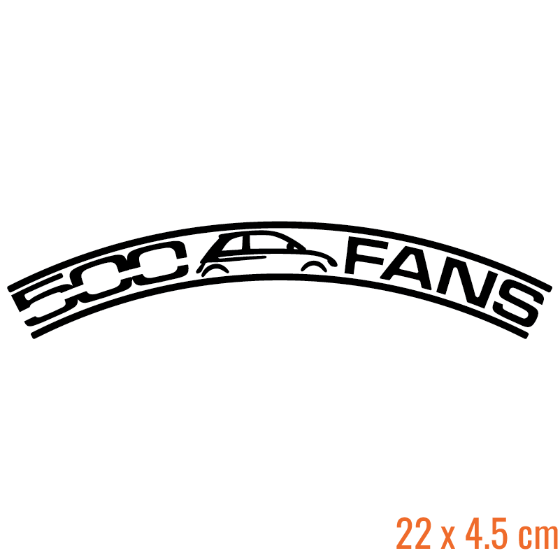 500 Fans Clubsticker (Ruitenwisser)