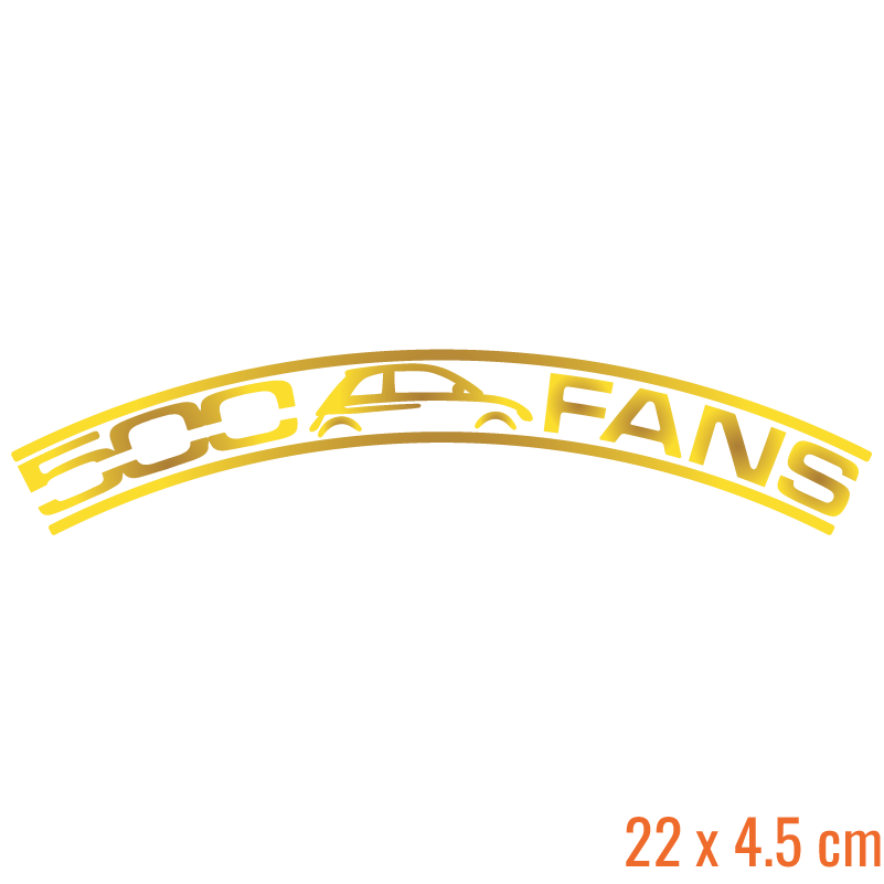 500 Fans Clubsticker (Ruitenwisser)