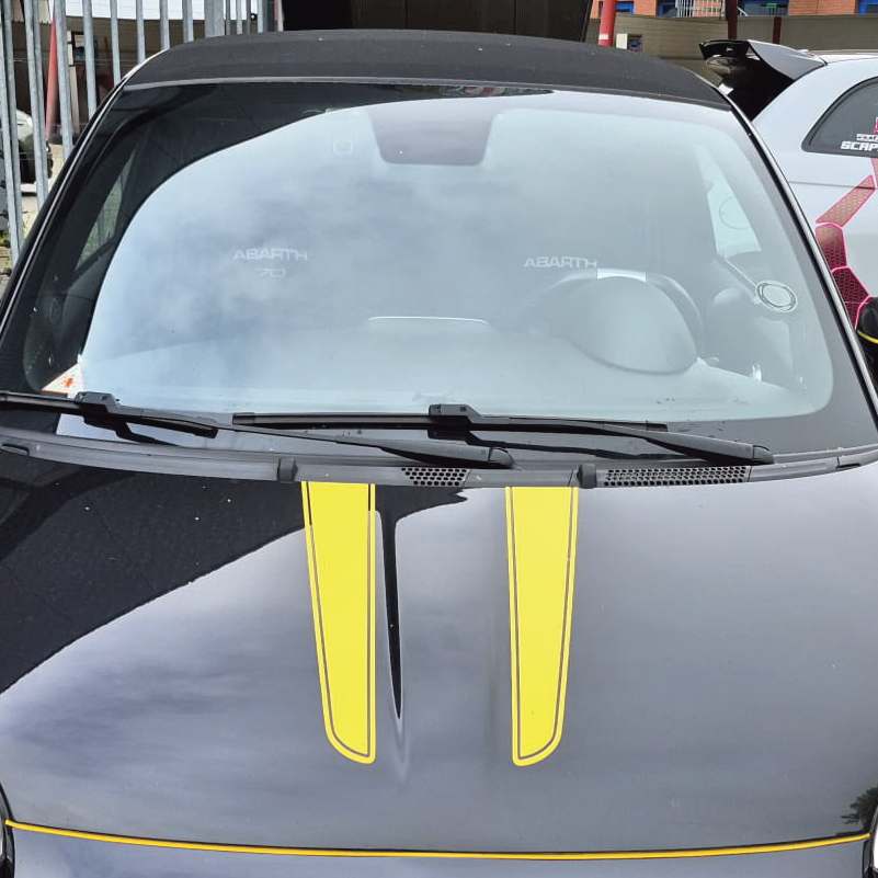 Motorkap striping (Tributo stijl)