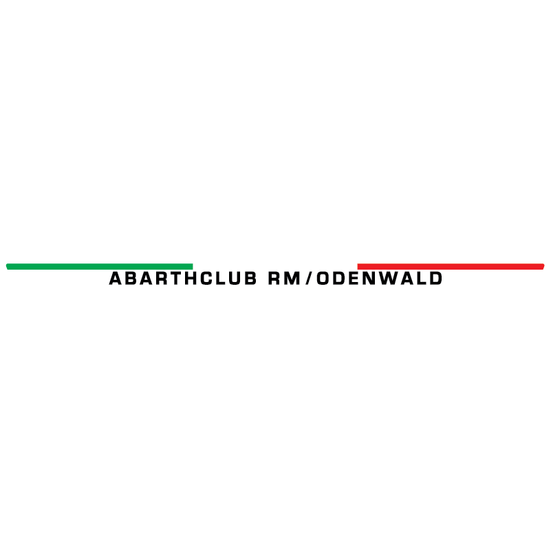 Kofferbak sticker Abarthclub RM/Odenwald