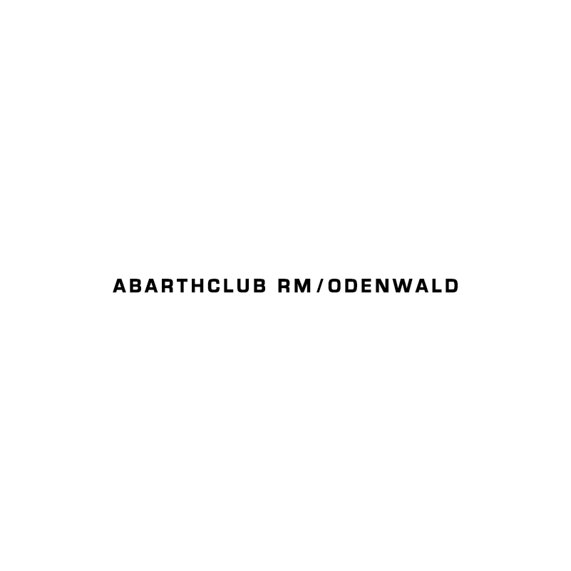 Kofferbak sticker Abarthclub RM/Odenwald