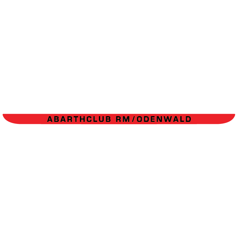 Kofferbak sticker Abarthclub RM/Odenwald