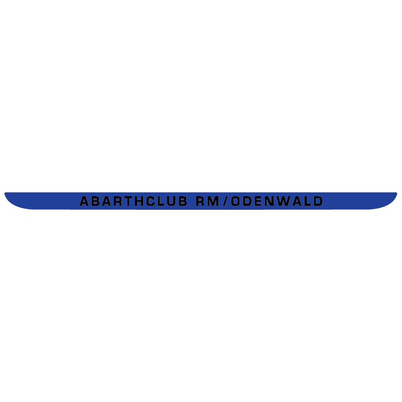 Kofferbak sticker Abarthclub RM/Odenwald