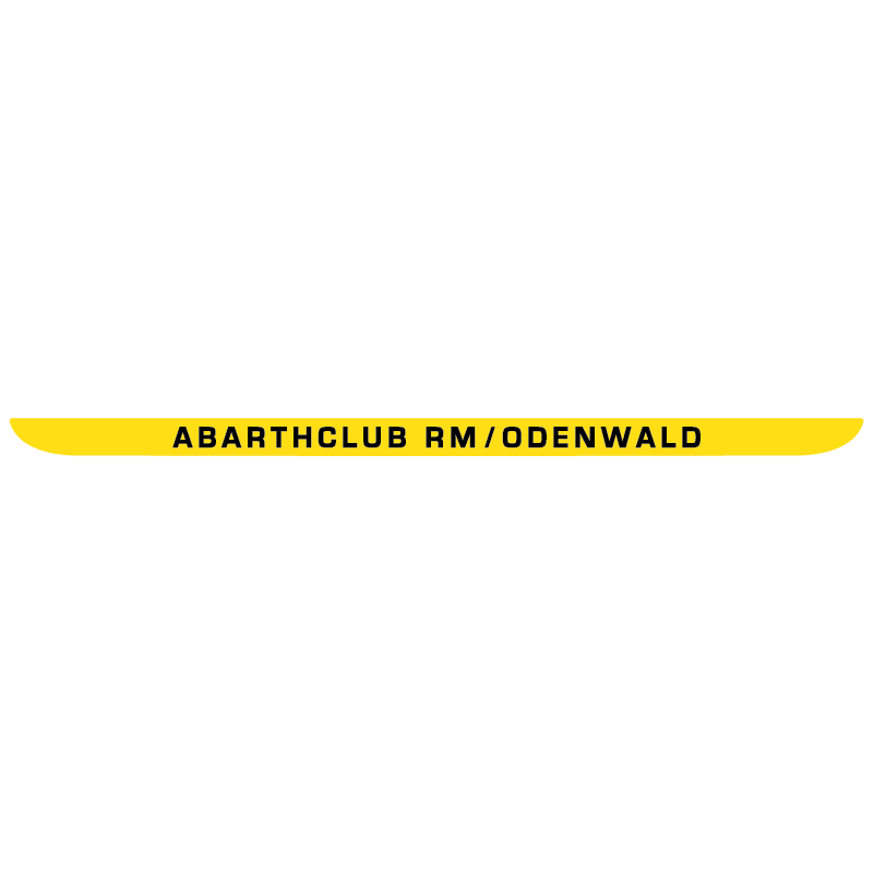 Kofferbak sticker Abarthclub RM/Odenwald