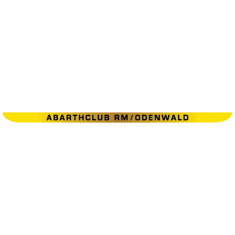 Kofferbak sticker Abarthclub RM/Odenwald