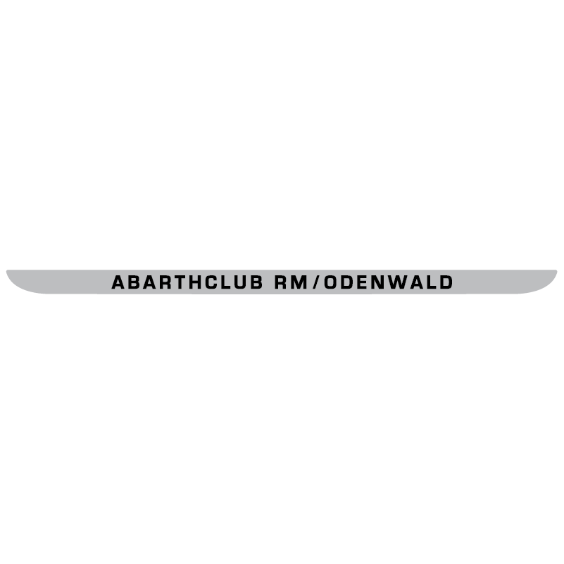 Kofferbak sticker Abarthclub RM/Odenwald