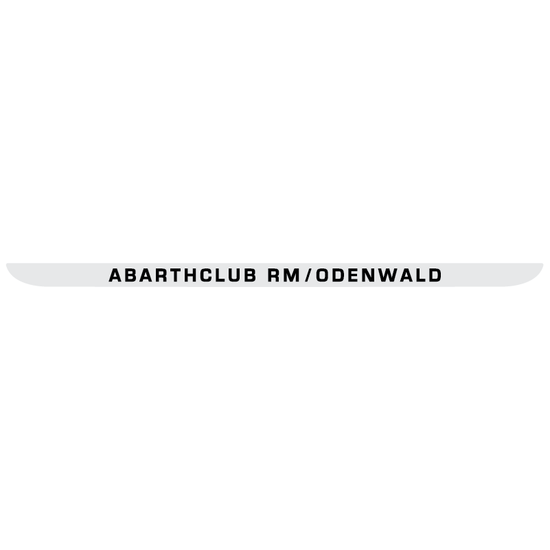 Kofferbak sticker Abarthclub RM/Odenwald