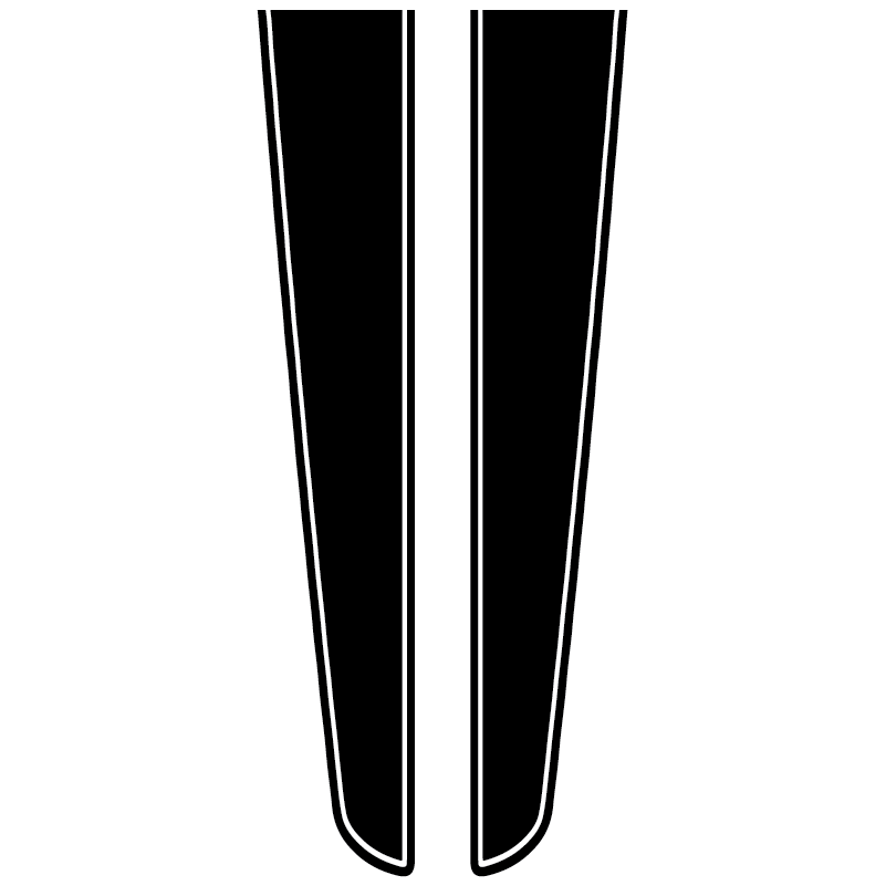 Motorkap striping (Tributo stijl)