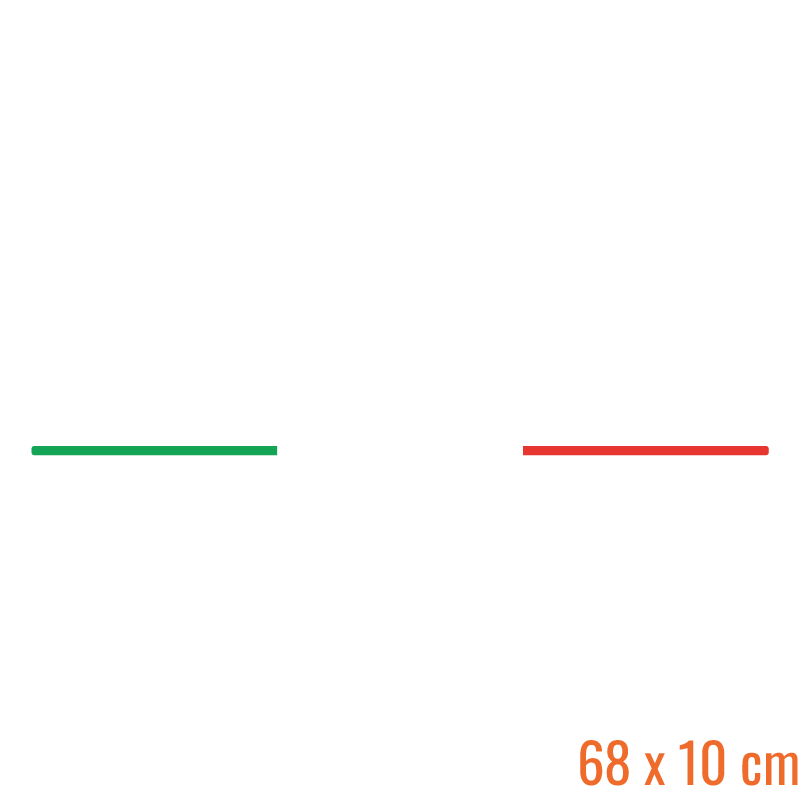 Zonneband Abarth Tricolore