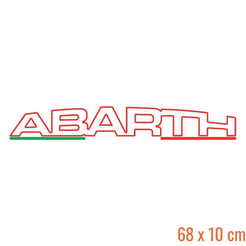 Zonneband Abarth Tricolore