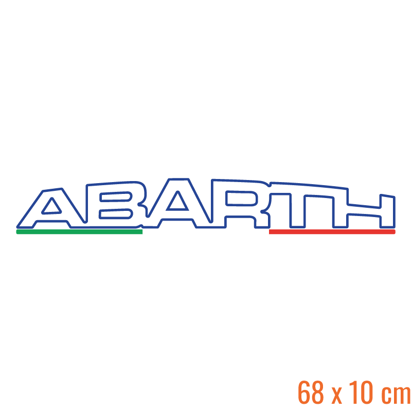 Zonneband Abarth Tricolore